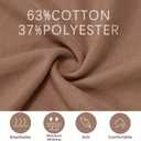 Men's Pique Polo Shirts Long Sleeve Cotton Blend Tipped Casual Collared Polo Shirts Business Classic Fit (Brown-004)