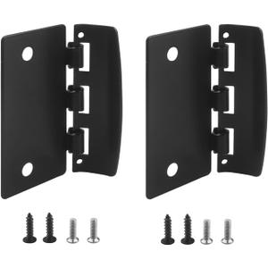 Flip Action Door Lock, Reversible Privacy Lock with Anti-Lock Out Screw for Child Safe Mode and Home Defense, 2 Pack (Black)