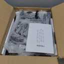 IBUYKE Industrial Pipe Ladder Shelf,4-Tier Vintage Style Book Shelf,Free Standing Units,Display Rack and Storage Organizer for Living Room,Bedroom,Kitchen,Rustic Brown UTMJ404H