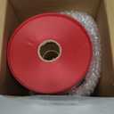 Syhood Outdoor Leaf Ribbon Floral Satin Ribbon for Crafts Aspidistra Waterproof Holiday Outdoor Decoration(8 Inch X 216 Yards,Red)