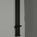 2 Pack Telescoping Curtain Rods, 1Inch Diameter Drapery Rods 28-48Inch Length Adjustable Rod with Brackets Window Treatment-Frosted Black