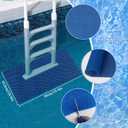 2 Pack Swimming Pool Ladder Mat, 23.6 x 35.4 Inch Pool Protective Pad Step Non-Slip Pool Step Pad for Above Ground Swimming Pools Liner and Stairs