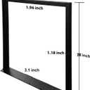 Metal Table Legs, 28''Hx 27W Dining Leg, Heavy Duty 3.1" Width Section Square Steel Table Legs, 28x27x3.1 Inch Black Industrial Style Furniture Legs for Dining Desk Bench and Coffee Table