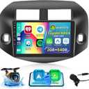 Roinvou 2+64G Radio for Toyota RAV4 2006-2012 Android 13 Car Stereo Wireless Carplay, 10.1 inch Touch Screen for RAV4 Android Auto, Bluetooth, Mirror Link, GPS, WiFi, SWC, HiFi + AHD Backup Camera