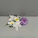 HAIMEIKANG Hair Clip, 3 Pieces Hawaiian Flower Hair Pins - Artificial Tropical Flower Hair Accessories for Women in White, Yellow, Purple (3 Count, 1 Package)