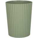 JiatuA Small Trash Can Plastic Wastebasket Round Garbage Container Bin for Bathroom, Kitchen, Bedroom, Home Office, College Dorm, Green (1.8 Gallons)