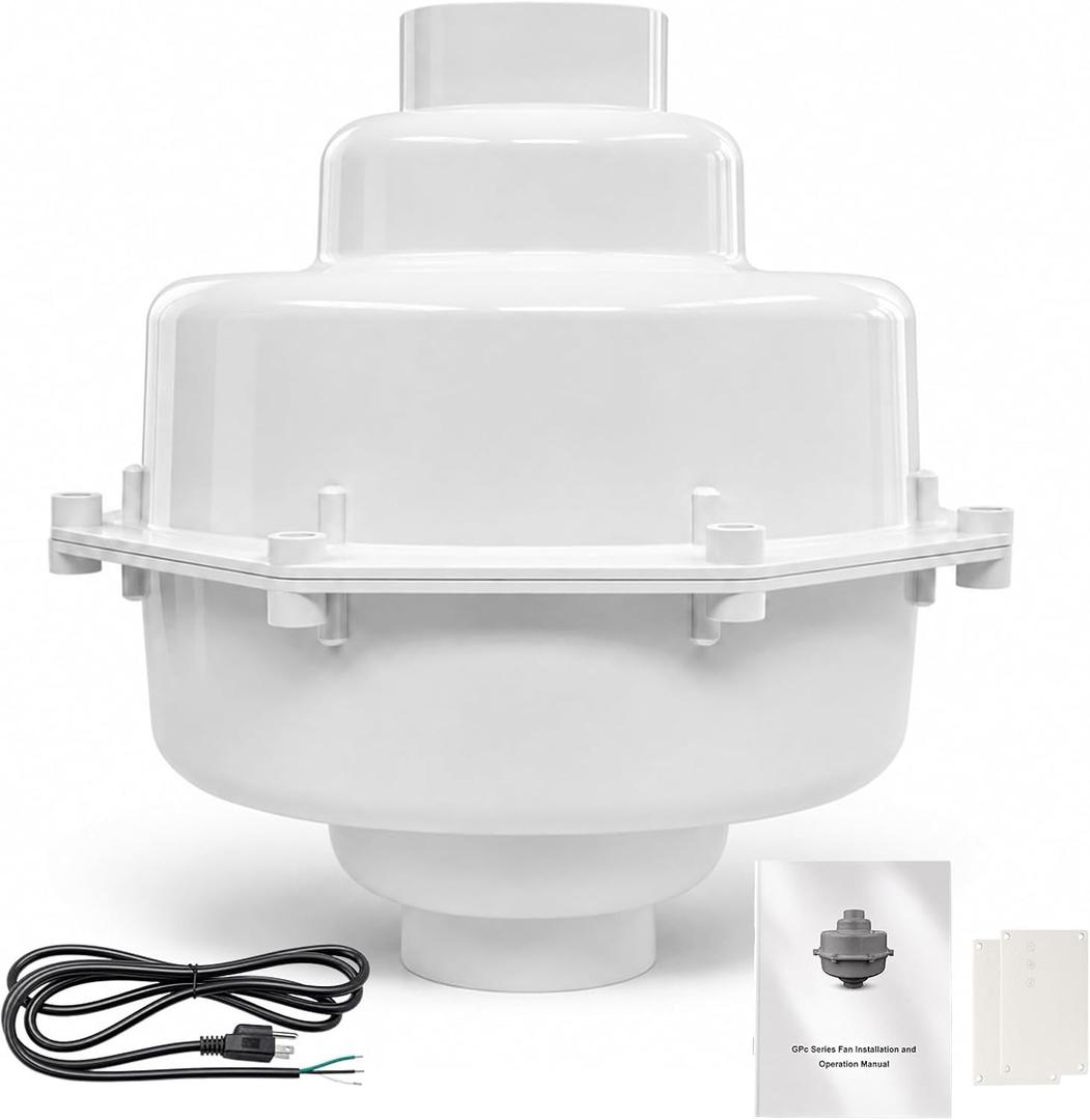 23005-1 GP501 Radon Mitigation Fan 3 Inch, Mediuma