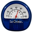 La Crosse 104-106BL Blue Analog Thermometer with Magnetic Back