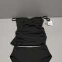 Eomenie Tankini Swimsuits for Women Two Piece Tummy Control Bathing Suit Slimming Modest Swimwear with High Waisted Bottom
, Black, Size XS