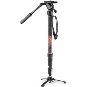 Manfrotto Element MII 4-Section Aluminum Video Monopod with Fluid Head