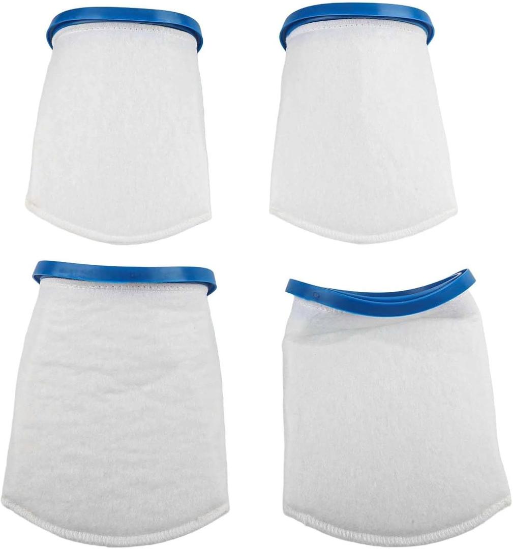 Pool Sand Silt Filter Bag Replacement for Max JPV200 Catfish Ultra 250 Volt FX-4 FX-8 Swimming Pool Vacuum Cleaner Accessories with Double Stitching 2-4 Pack(4 PACK)