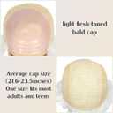 Miss U Hair Old Man Wig White Bald Cap With Hair On Sides Balding Wig Grandpa Halloween Cosplay Costume Wigs