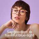 Gaoye 2 Pack Blue Light Blocking Glasses, Retro Round Eyewear Frame Anti Eyestrain Computer Glasses for Women Men - GY1688 (Pink+Tea Leopard)