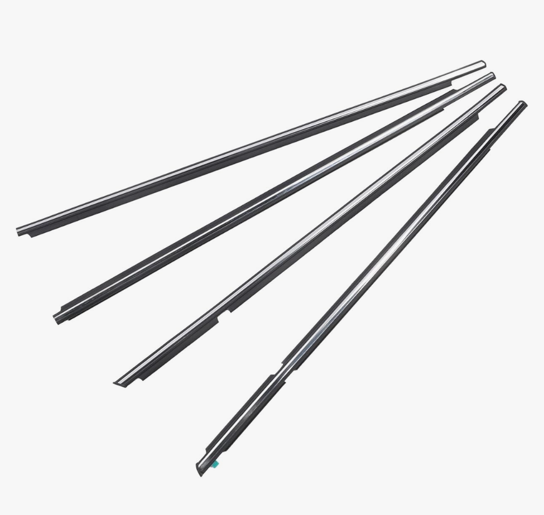 ciciglow Car Door Window Moulding Trim for GX470 2003-2009 Prado 120 Series 2003-2009, 4pcs Car Window Seal Strip, Car Door Window Weatherstrip, ciciglow9gdtqzog17
