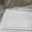 Landical 20 Pcs 2 x 2 ft White PVC Plastic Drop Ceiling Tiles 24 x 24 x 0.8 Inch Ceiling Panels Decorative Cover 40 Sq. ft for Office Bathroom Living Room Bedroom