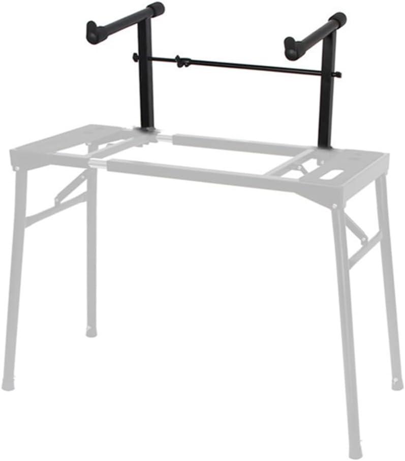 Universal Second Tier for Keyboard Stand, Adjustable Width Keyboard Stand Extension Adapter, Second Tier for Electronic Piano, Keyboard Stand Rack Holder Music Instrument Accessories
