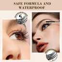 4 x Iron Wand Mascara Waterproof Long Lasting Curl Brushless Metal Wand Mascara for Women.