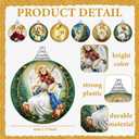 Lenwen 16 Pcs Angel Christmas Ornaments Vintage Angel Christmas Ball Decorations Colorful Xmas Decorative Hanging Ball for Xmas Tree Party Tree Decor