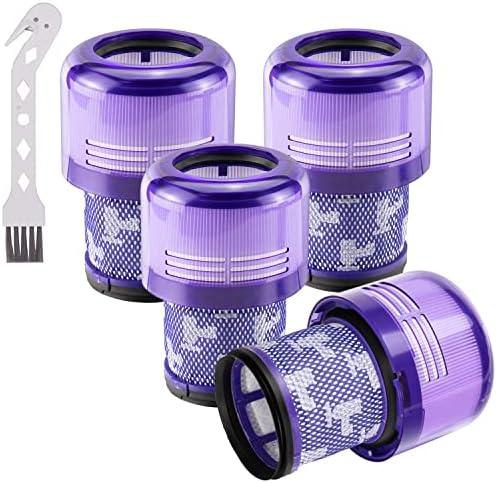 Improvedhand Filter Replacements for V11 Animal, V11 Torque Drive Detect Cordless Vacuum, Replace Part # 970013-02 (4 Pack)