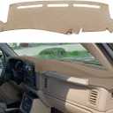 Dash Cover Mat Fit for 1999-2006 GMC Sierra/Chevy Chevrolet Silverado 1500 2500 3500 HD,2000-2006 GMC Yukon/Yukon XL/Chevy Suburban Tahoe Avalanche,Dashboard Pad Carpet Protector (99-06,Beige) Y44