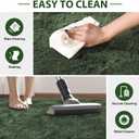 FinRec Green Rugs for Living Room Bedroom, 4x6 Feet Fluffy Fuzzy Shag Rug, Non-Slip Furry Shaggy Area Rug for Nursery Kids Room Dorm Room Home Decor, Indoor Floor Carpet