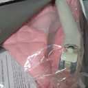 Bassinet Bedside Sleeper, 4 Adjustable Height Baby Bassinet with Crib Sheet, Pink
