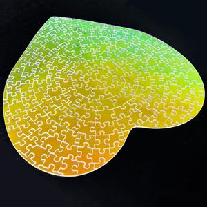 ARTGOW Crystal Clear Acrylic Puzzle, Love Hard Puzzles Cool, Difficult & Funny Heart Puzzle for Adults Perfect DIY Gift for Your Family & Friends - 175 Pieces, 175 pieces, 10" x 10"