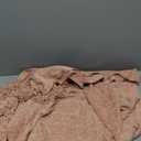 PAVILIA Pink Chenille Throw Blanket for Couch Sofa, Light Pink Soft Knit Throw with Tassel, Decorative Blanket for Bed Chair Living Room, Blush Pink 50x60
