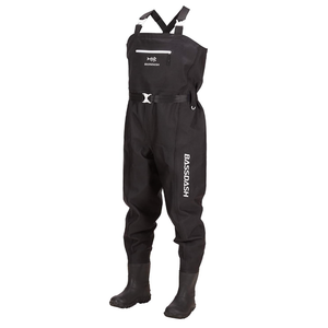 BASSDASH 3D Boot Foot Game Wader Ultra High Strength Nylon PVC Fishing Hunting Chest Waders for Men, MK 8-9