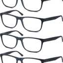 Matte Black Reading Glasses Men Large Oversized Wide Readers +1.75 Lightweight Magnifying Cheaters Big Head/Large Face