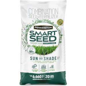 Pennington Smart Seed Sun and Shade Grass Mix 20 lb, Black Label (EXP 03/31/26)