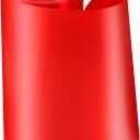 Syhood Outdoor Leaf Ribbon Floral Satin Ribbon for Crafts Aspidistra Waterproof Holiday Outdoor Decoration(8 Inch X 54 Yards,Red)