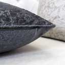 Homey Cozy Velvet Decorative Pillow, 20"x20", Ecru