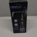 H2ofloss Water Dental Flosser Teeth Pick -Portable Oral Irrigator with 5 Modes, Rechargeable IPX7 Waterproof Orthodontic Teeth Cleaner Pick Cordless for Home Travel-300ml Water Tank (Black)