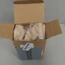 Hiasan Square Tablecloth - Waterproof and Spillproof Washable Fabric Table Cloth for Dining Room Kitchen, Beige, 70 x 70 Inch