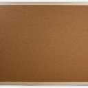 Flipside Products 24" x 36" (2' x 3') Cork Bulletin Board, Natural Wood Framed, Message and Vision Board, Memo Pin, Hanging Wall Mounted
