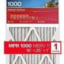 Filtrete 9801-4 16x25 x 1 in. Micro Allergen Defense Pleated Furnace Air Filter, Red, MPR 1000, 3 Months - Quantity 4