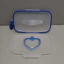 On- The- Go Wipes Dispenser Baby Wipe Holders Travel Stroller Box Refillable Container for Car Bathroom Living Room Pouch Blue Travel Tissue Dispenser Blue