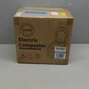 2.5L Electric Composter Countertop, 3 Modes Kitchen Smart Compost Bin with Auto Cleaning, LED Display, Turns Kitchen Waste Into Dry Manure, Low Noise Food Waste Compost Machine (white)