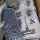 Tall Drafting Chair with Footrest Ring for Home and Work, Ergonomic Home Desk Office Chair with Flip up Arms and Lumbar Support, Extended Height Executive Desk Office(Black)