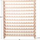 Wine Rack freestanding Floor Cabinet 144bottle Wood Stackable Storage Modular Wine Holder Display Shelves, 46""X 11.6"" X 55.5"