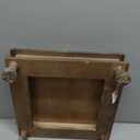 Red Co. 12 x 12 Decorative Square Tabletop Wooden Display Tray Riser in Whitewash Finish