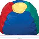 Children's Factory 26" Round Bean Bag, Bean Bag Chair with Water-Resistant Cover for Kids, Flexible Seating for Classroom Elementary, Easy to Clean, Rainbow
