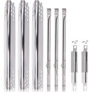 Grill Replacement Parts for Charbroil Advantage 3 Burner 463343015, 463335115, 463435115, 463436815, 463370015. Heat Plates Tents, Burner Tubes and Crossover Tube for Char-broil Advantage Grill Parts.