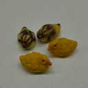 Leitee 4 Pcs Floating Resin Duck Figurine Black Yellow Realistic 4.3 x 2.8 x 2.4 Inch Floating Duck Statue for Outdoor Garden Patio Lawn Pond Fountain Ornaments Decorations, 2 Styles