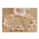 Newborn Photography Props Baby Photoshoots Pearl Headbands Girl Photo Posing Tieback (H Ivory)