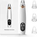 Blackhead Remover Pore Vacuum, Electric Facial Pore Extractor with Silicone Probes & Vibration Tech, 3 Suction Levels Pore Cleaner for Facial Cleansing, USB Rechargeable