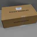 1 Pack Gold Front Door Handle and Deadbolt Set Reversible Brushed Brass Lever Entry Lock Handleset with Key Single Cylinder