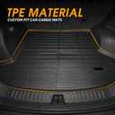 Floor Mats Fit for Chevy Equinox GMC Terrain (Non EV) 2025, All Weather TPE Rubber Custom Fit Waterproof Anti-Slip High Edge 1st & 2nd Row & Cargo Liner for Chevy Equinox Accessories Black
