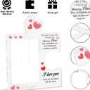2 x Romantic Couple Gifts Photo Frame,Birthday Wedding Gift for Girlfriend Boyfriend Wife Husband, Display 4x6 Photo
